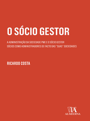 cover image of O Sócio Gestor